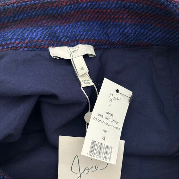 Joie Genae Fringed Mini Skirt Dark Navy Multi Size 4 NWT - Picture 7 of 7